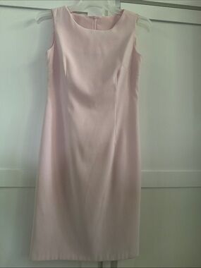 New without Tag. Classic Sleeveless Shift Dress - Light Pink. Small